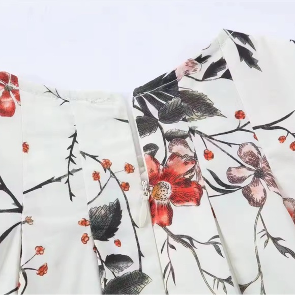 AP Secret Garden Short Sleeve Bubble Dress 3T Tencel Cotton Girls Spring/Summer - Picture 2 of 10